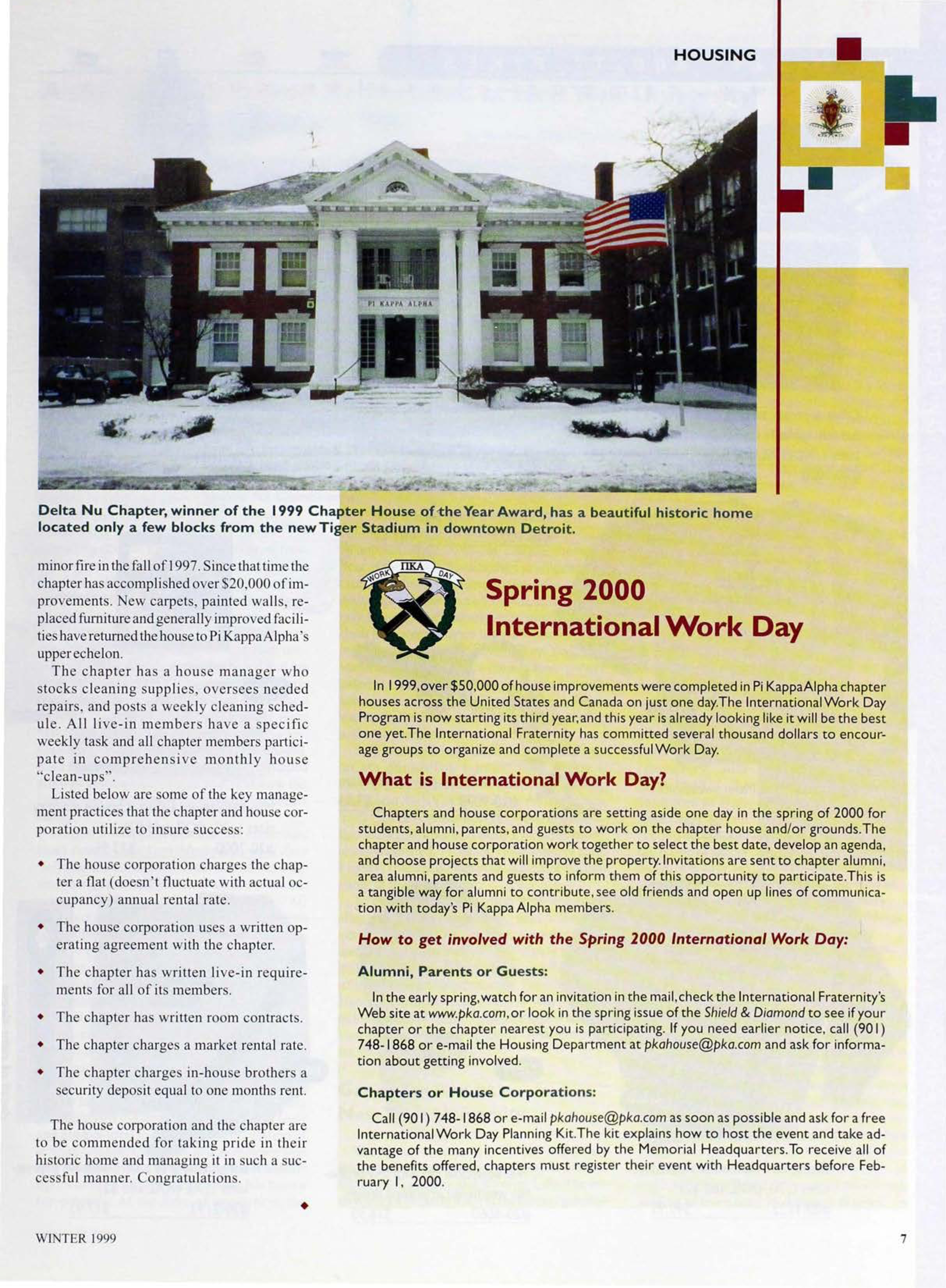 Spring 2000 International Work Day